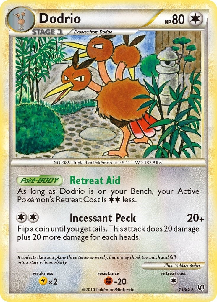 Image for Dodrio (11/90) (Undaunted) (UD) - Pokemon