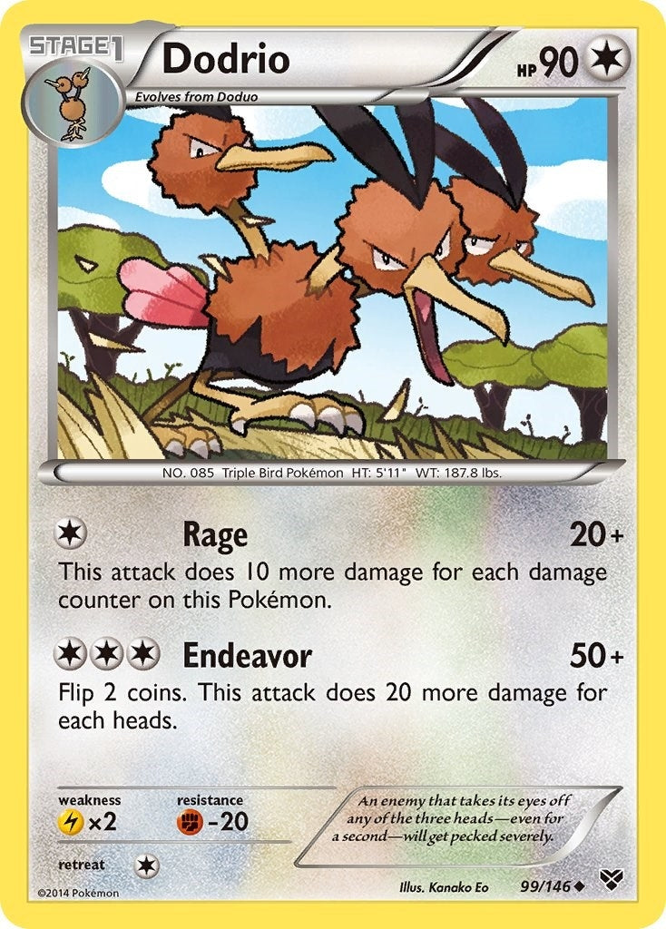 Image for Dodrio (99/146) (XY Base Set) (XY) - Pokemon