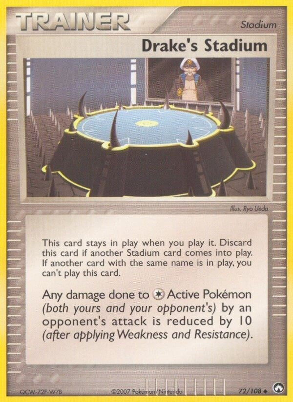 Image for Drake's Stadium (72/108) (EX Power Keepers) (PK) - Pokemon