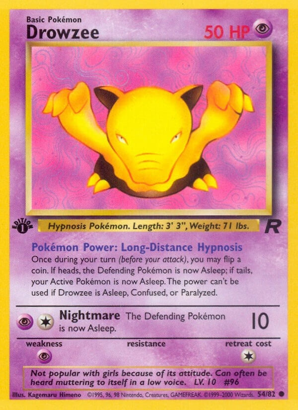 Image for Drowzee (54/82) (Team Rocket) (TR) - Pokemon