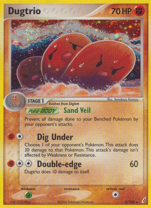 Image for Dugtrio (5/100) (EX Crystal Guardians) (CG) - Pokemon