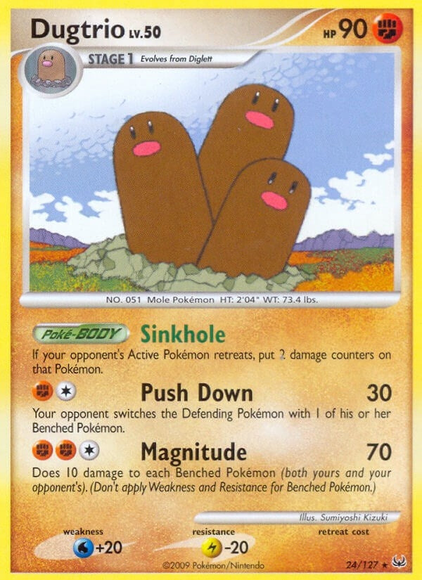 Image for Dugtrio (24/127) (Platinum) (PL) - Pokemon