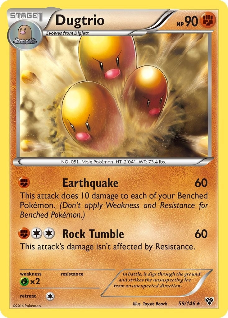 Image for Dugtrio (59/146) (XY Base Set) (XY) - Pokemon