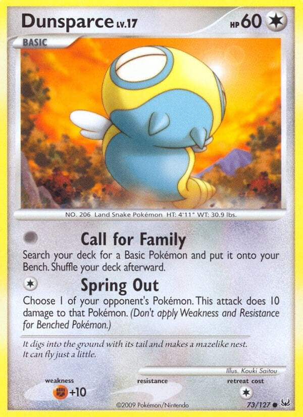 Image for Dunsparce (73/127) (Platinum) (PL) - Pokemon