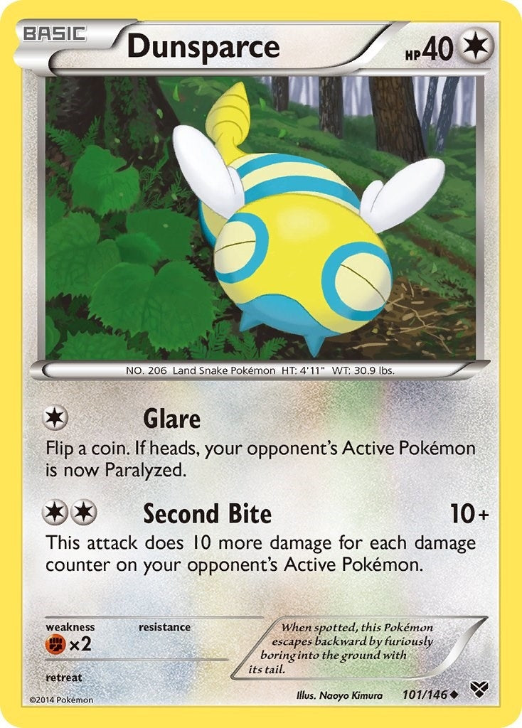 Image for Dunsparce (101/146) (XY Base Set) (XY) - Pokemon