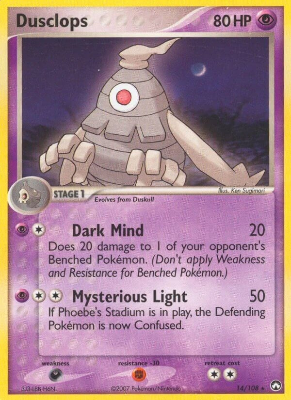 Image for Dusclops (14/108) (EX Power Keepers) (PK) - Pokemon