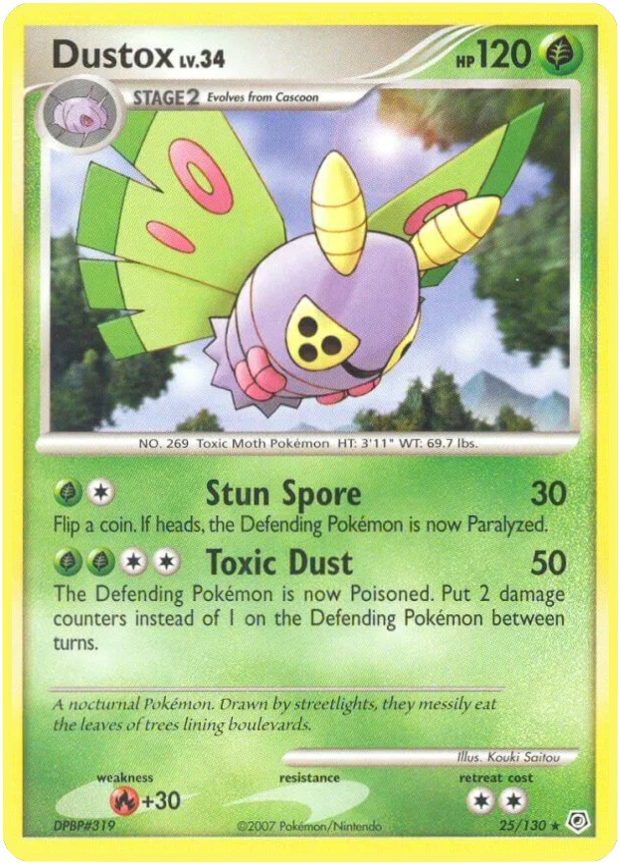 Image for Dustox (25/130) (Diamond and Pearl) (DP) - Pokemon