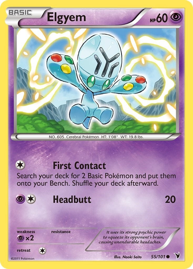 Image for Elgyem (55) (55/101) (Noble Victories) (NVI) - Pokemon