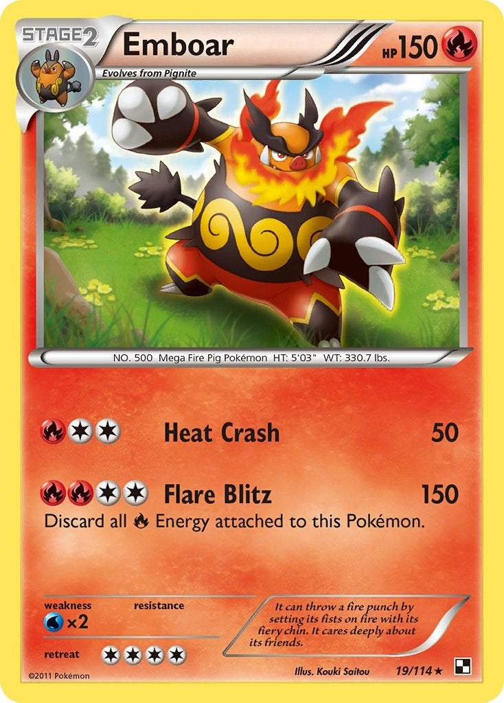 Image for Emboar (19) (19/114) (Black and White) (BLW) - Pokemon