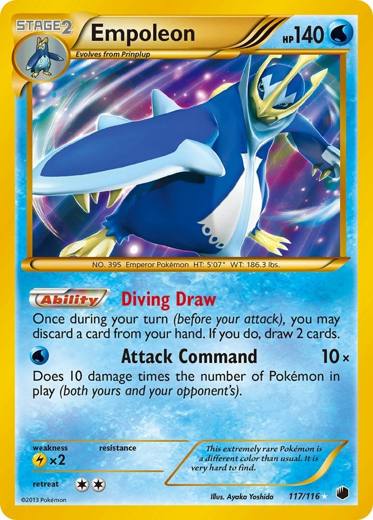 Image for Empoleon (117 Secret Rare) (117/116) (Plasma Freeze) (PLF) - Pokemon