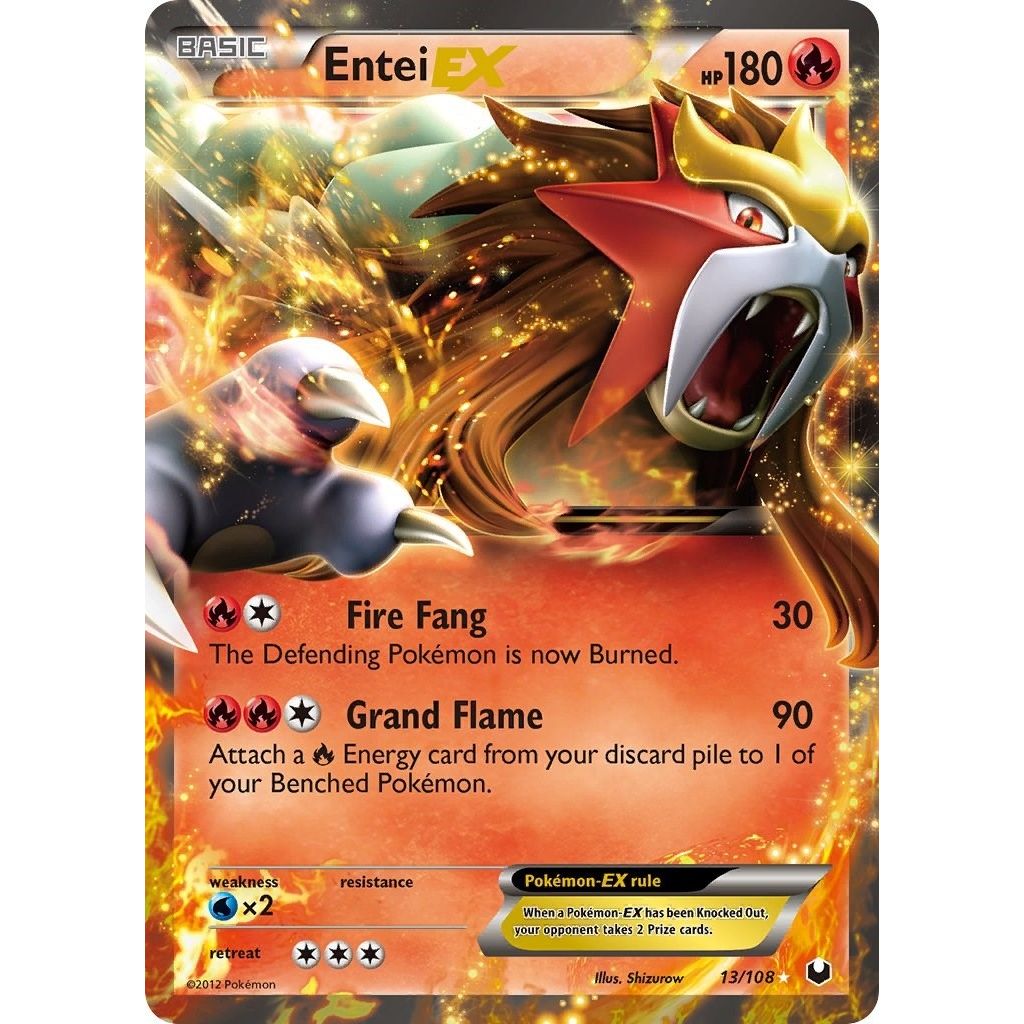 Image for Entei EX (13/108) (Dark Explorers) - Pokemon