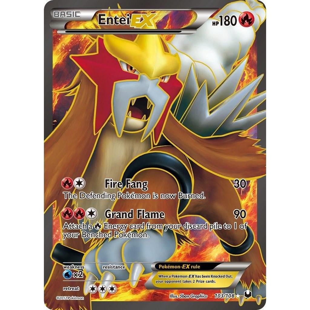 Image for Entei EX (103 Full Art) (103/108) (Dark Explorers) - Pokemon