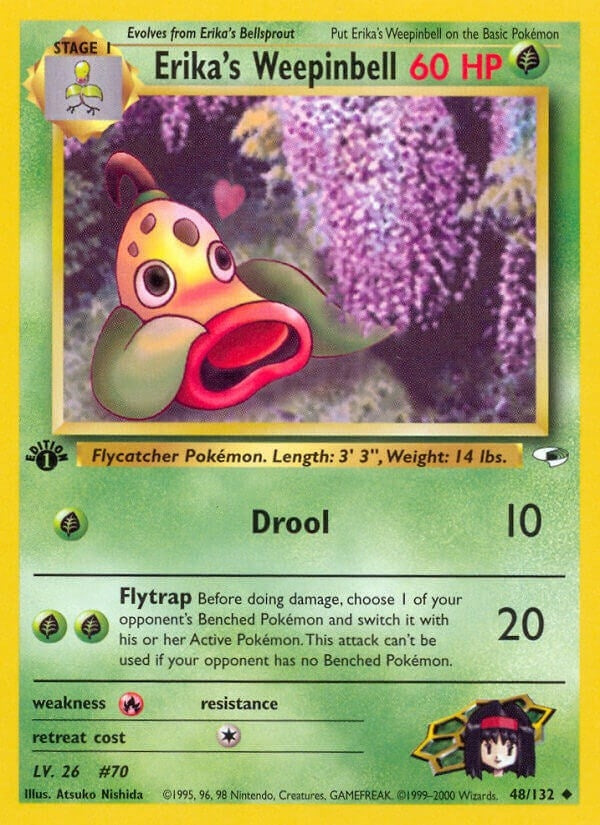 Image for Erika's Weepinbell (48) (048/132) (Gym Heroes) (G1) - Pokemon