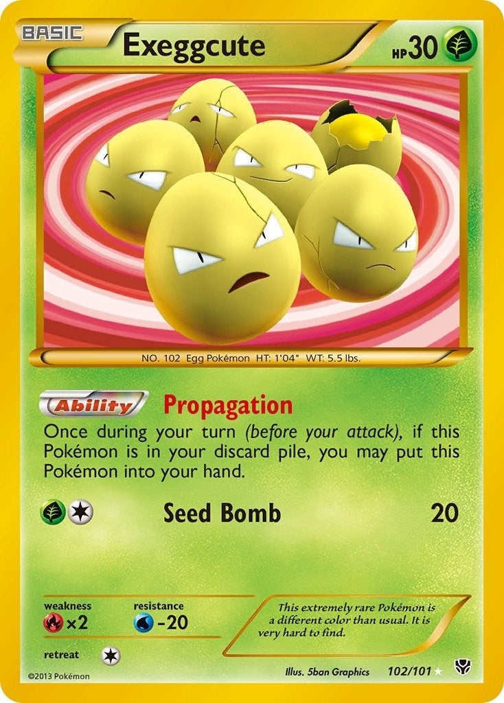 Image for Exeggcute (102 Secret Rare) (102/101) (Plasma Blast) (PLB) - Pokemon