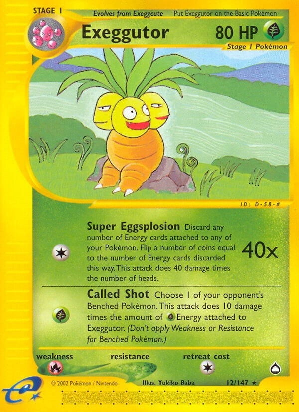 Image for Exeggutor (12) (012/147) (Aquapolis) (AQ) - Pokemon