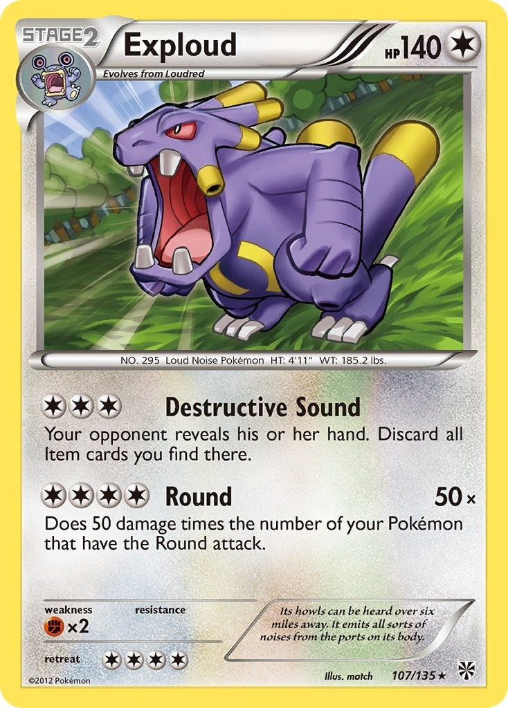 Image for Exploud (107/135) (Plasma Storm) (PLS) - Pokemon