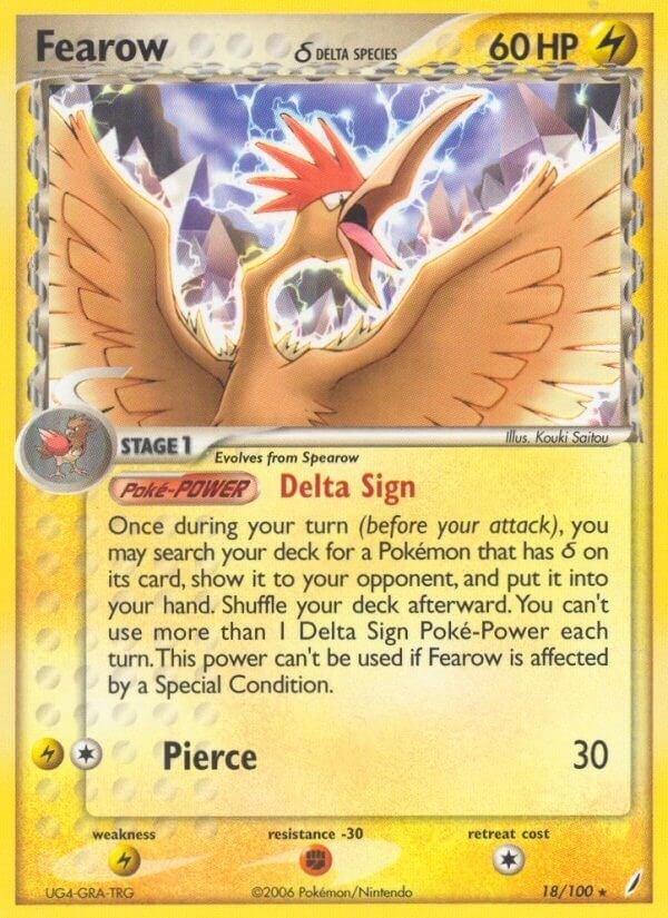 Image for Fearow (Delta Species) (18/100) (EX Crystal Guardians) (CG) - Pokemon
