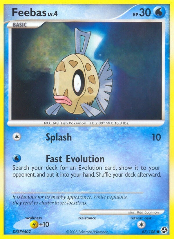 Image for Feebas (67/106) (Great Encounters) (GE) - Pokemon
