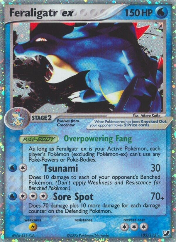 Image for Feraligatr ex (103/115) (Unseen Forces) - Pokemon
