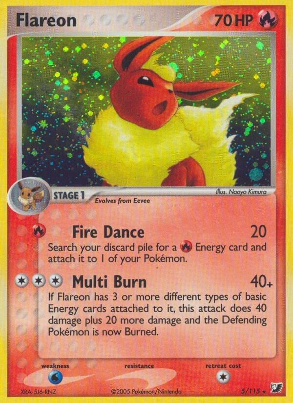 Image for Flareon (5/115) (EX Unseen Forces) (UF) - Pokemon