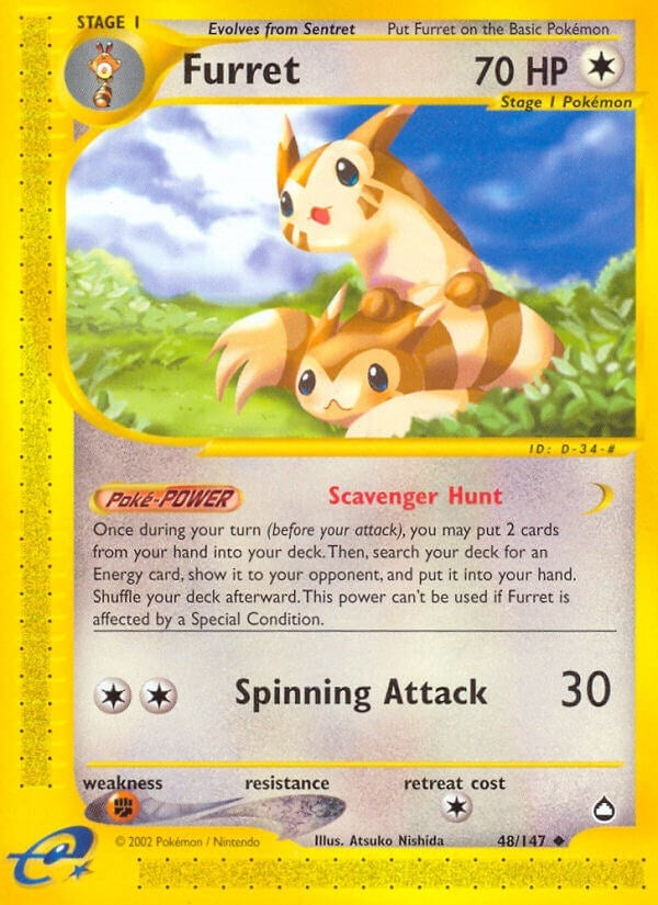 Image for Furret (048/147) (Aquapolis) (AQ) - Pokemon