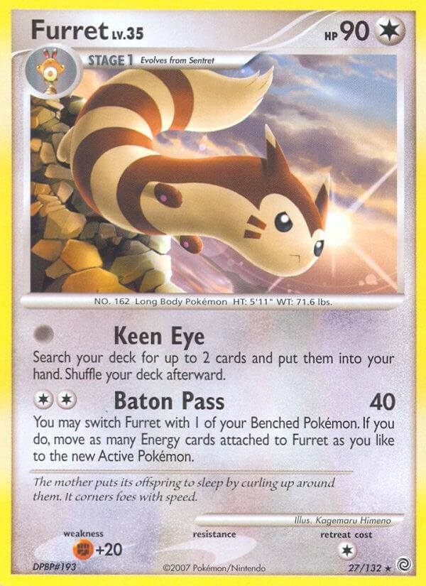 Image for Furret (27/132) (Secret Wonders) (SW) - Pokemon