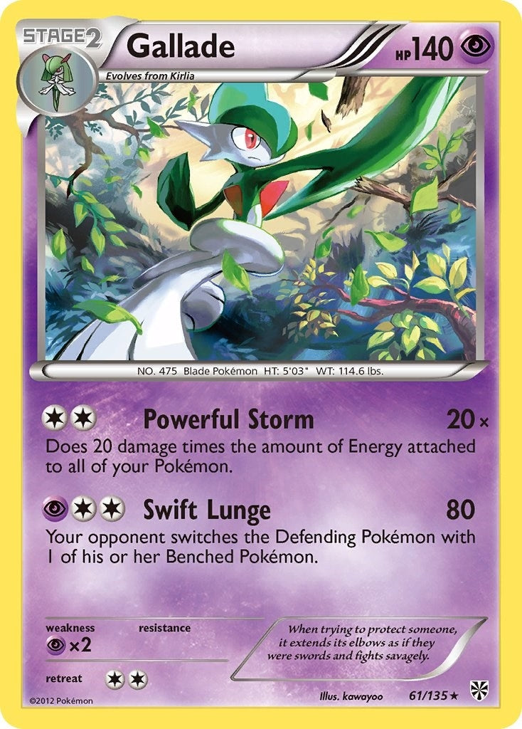 Image for Gallade (61/135) (Plasma Storm) (PLS) - Pokemon