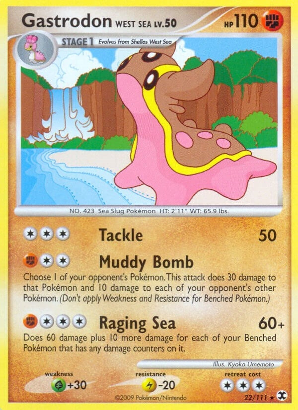 Image for Gastrodon West Sea (22/111) (Rising Rivals) (RR) - Pokemon