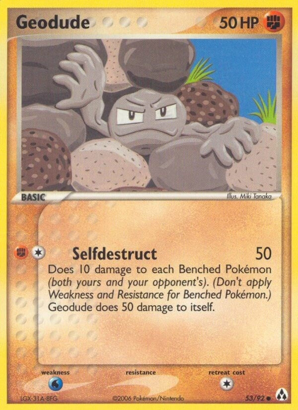 Image for Geodude (53/92) (EX Legend Maker) (LM) - Pokemon
