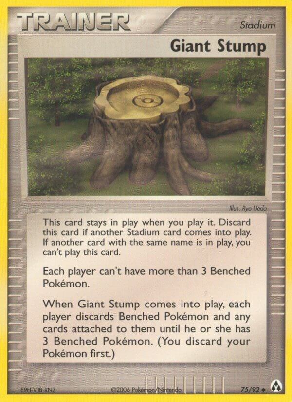 Image for Giant Stump (75/92) (EX Legend Maker) (LM) - Pokemon