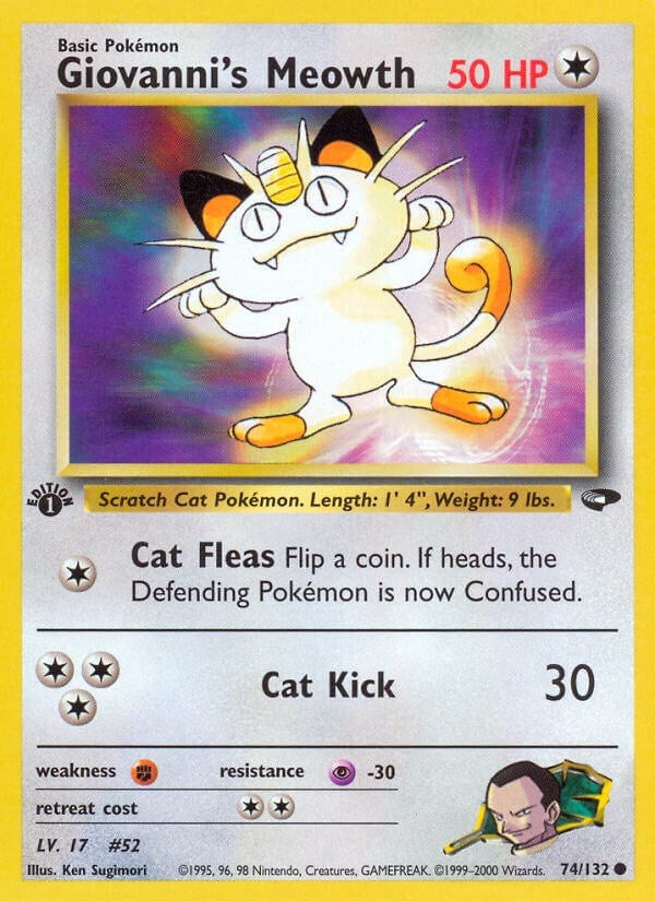Image for Giovanni's Meowth (74) (074/132) (Gym Challenge) (G2) - Pokemon