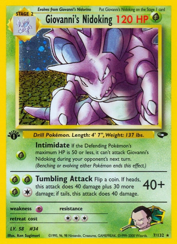 Image for Giovanni's Nidoking (007/132) (Gym Challenge) (G2) - Pokemon