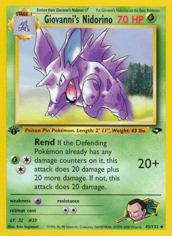 Image for Giovanni's Nidorino (045/132) (Gym Challenge) (G2) - Pokemon