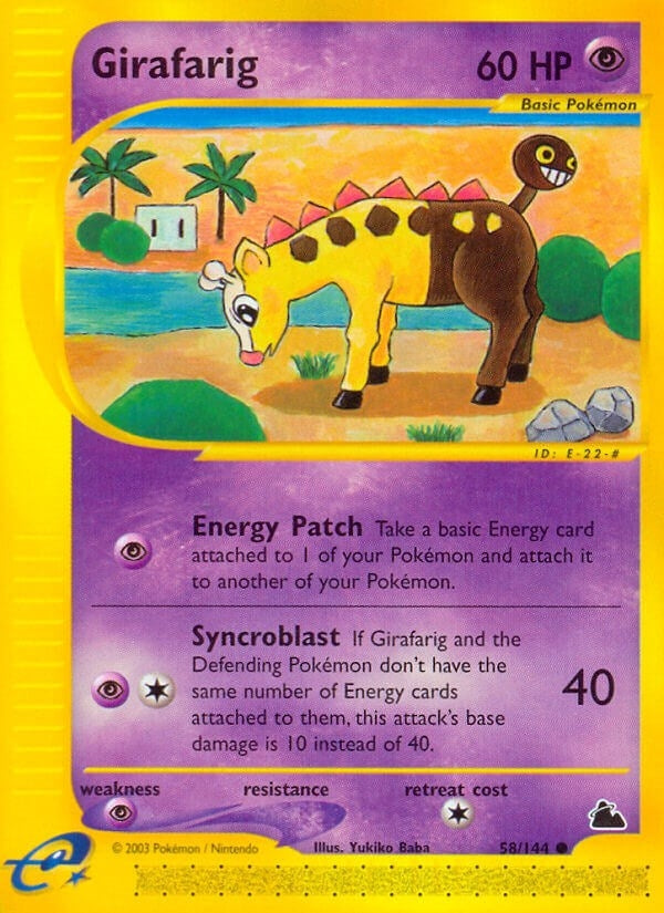 Image for Girafarig (058/144) (Skyridge) (SK) - Pokemon
