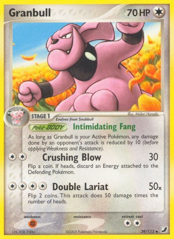 Image for Granbull (39/115) (EX Unseen Forces) (UF) - Pokemon