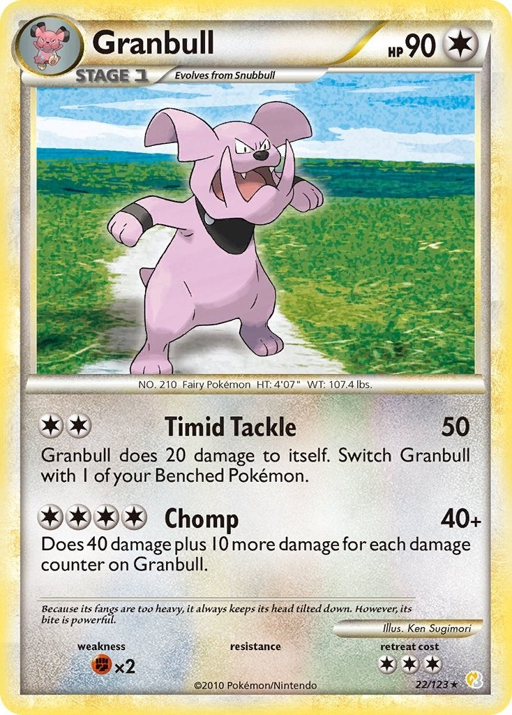 Image for Granbull (22/123) (HeartGold SoulSilver) (HS) - Pokemon