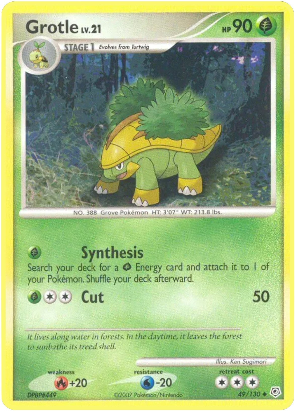 Image for Grotle (49/130) (Diamond and Pearl) (DP) - Pokemon
