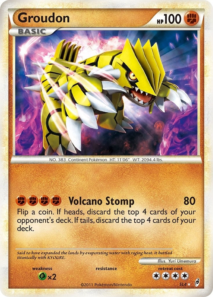 Image for Groudon (Shiny) (SL4) (Call of Legends) (CL) - Pokemon