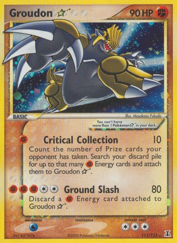 Image for Groudon Star (111/113) (EX Delta Species) (DS) - Pokemon
