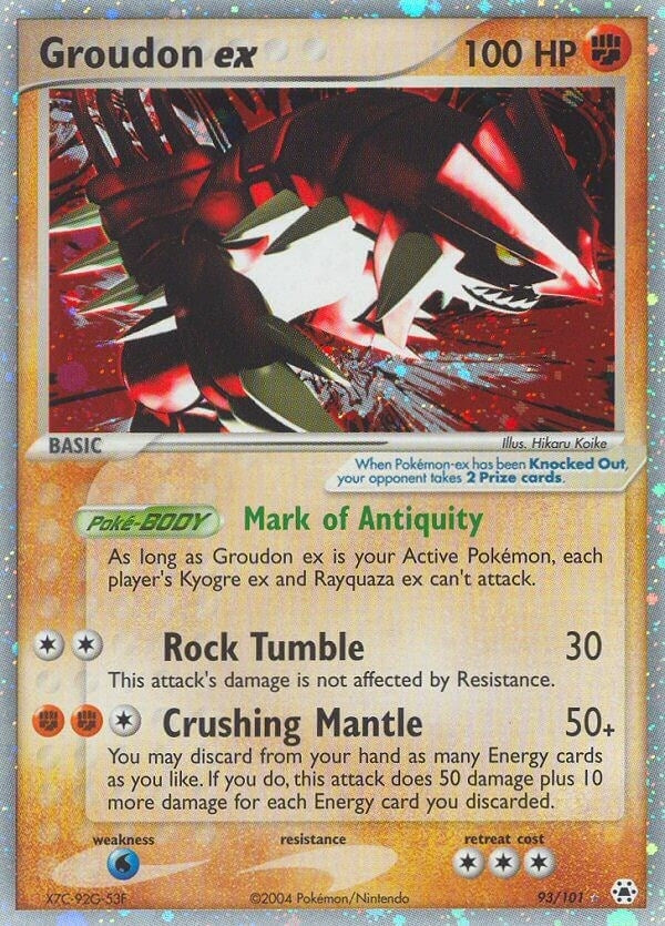 Image for Groudon ex (93/101) (EX Hidden Legends) (HL) - Pokemon