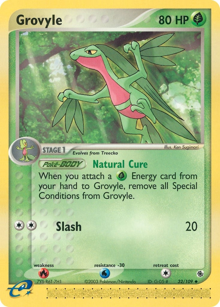 Image for Grovyle (32/109) (EX Ruby and Sapphire) (RS) - Pokemon