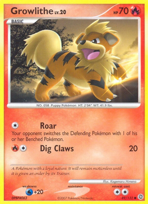 Image for Growlithe (89/132) (Secret Wonders) (SW) - Pokemon