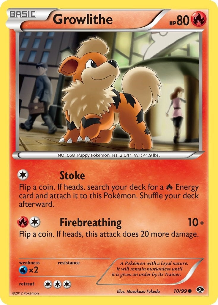 Image for Growlithe (10) (10/99) (Next Destinies) (NXD) - Pokemon