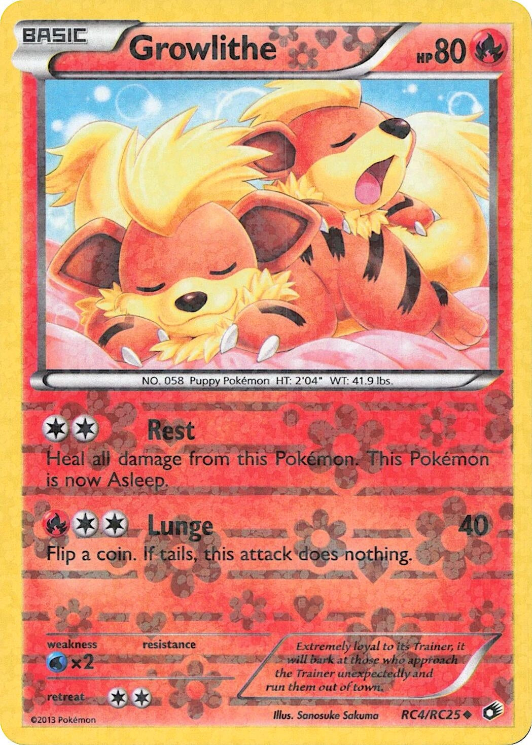 Image for Growlithe (RC4/RC25) (Legendary Treasures: Radiant Collection) (LTR) - Pokemon