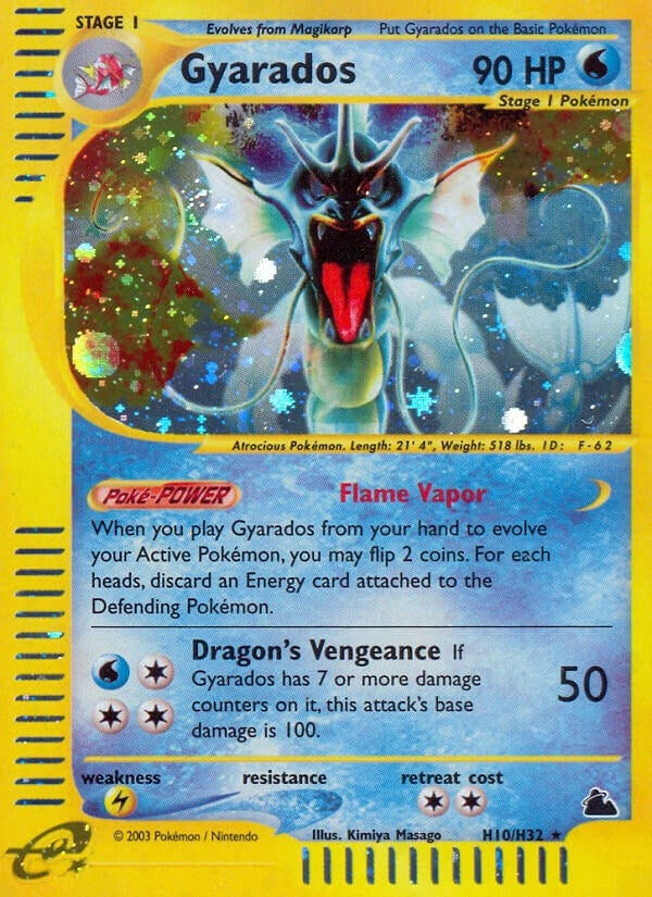 Image for Gyarados (H10) (H10/H32) (Skyridge) (SK) - Pokemon