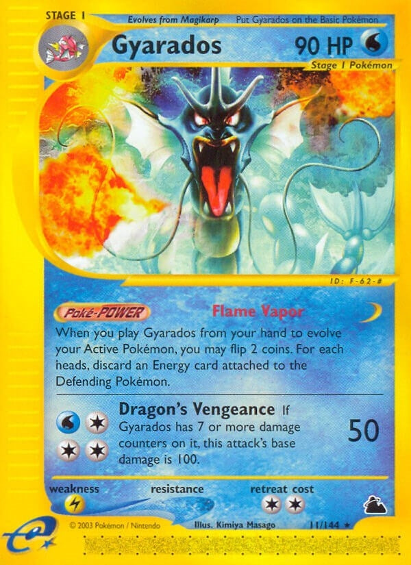 Image for Gyarados (11) (011/144) (Skyridge) (SK) - Pokemon