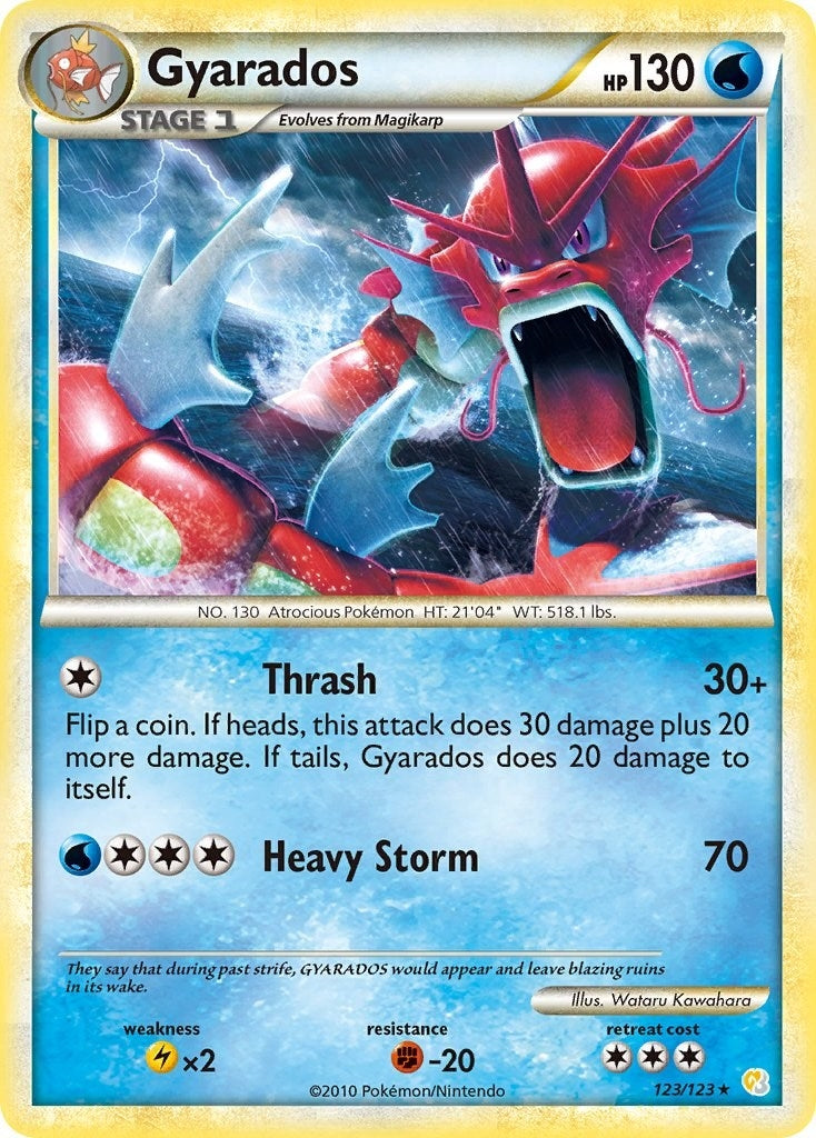Image for Gyarados (Red) (123/123) (HeartGold SoulSilver) (HS) - Pokemon