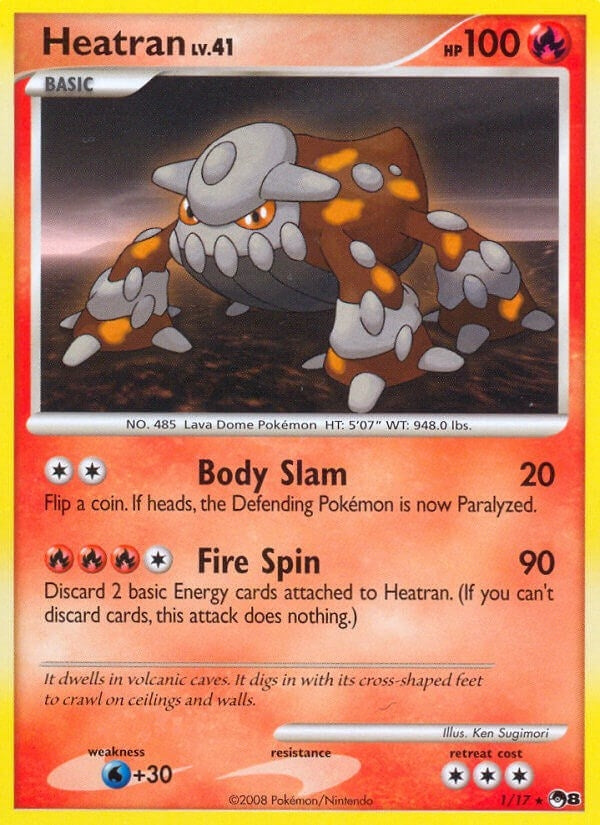 Image for Heatran (001/017) (POP Series 8) (POP) - Pokemon