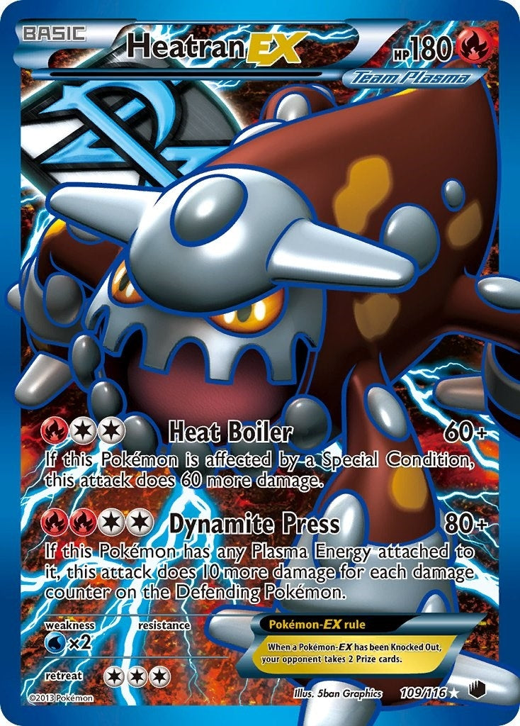 Image for Heatran EX (Team Plasma) (Full Art) (109/116) (Plasma Freeze) (PLF) - Pokemon