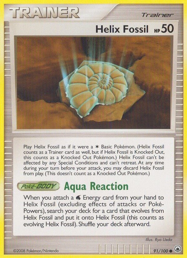 Image for Helix Fossil (91/100) (Majestic Dawn) (MD) - Pokemon